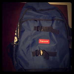Navy Blue 14ss Supreme Backpack